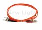 Апельсина ЛК ФК одиночного режима дуплекса кабель 9/125 оптического волокна с соединителем блеска УПК